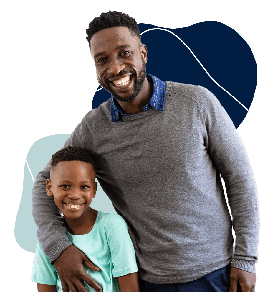 Individual & Family Therapy, image of father and son